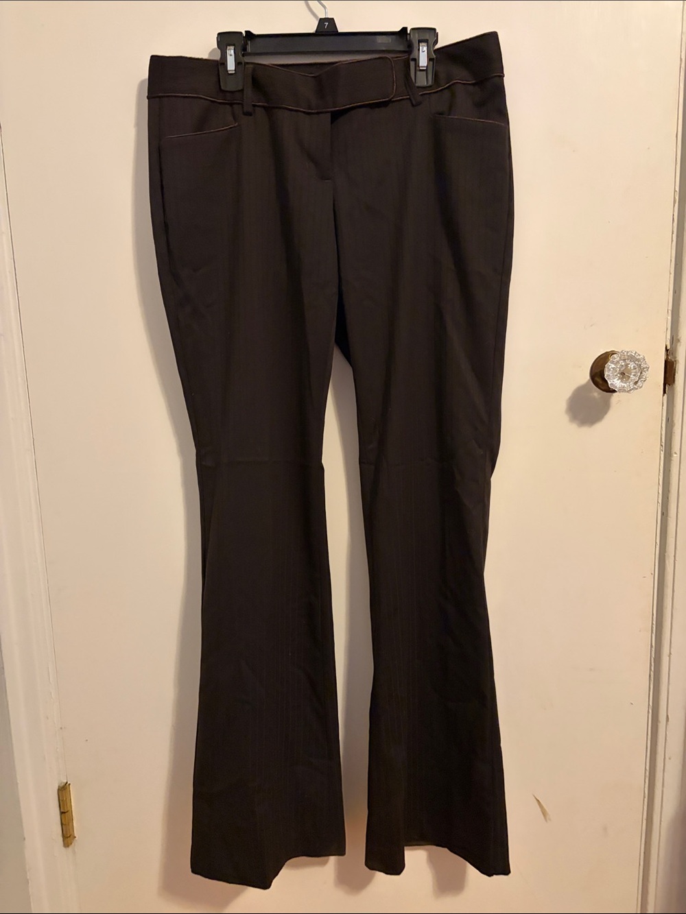 Express Brown Bootcut Dress Pants